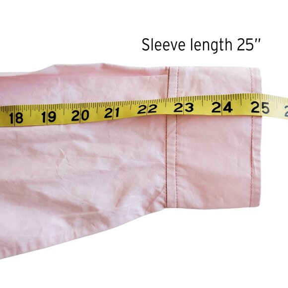 GANNI Vintage Ruffle Trim Peter Pan Collar Baby Pink Cotton Poplin Blouse Sz M/L - Picture 11 of 13